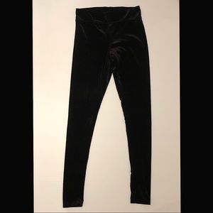 NWOT Garage Black Velvet Leggings